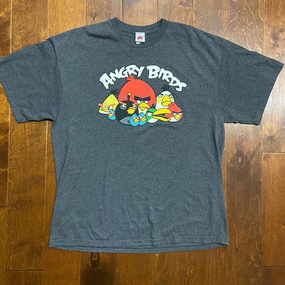 Delta Original Angry Birds Character T-Shirt Grey Big & Tall Mens Size 2XL - Picture 3 of 7